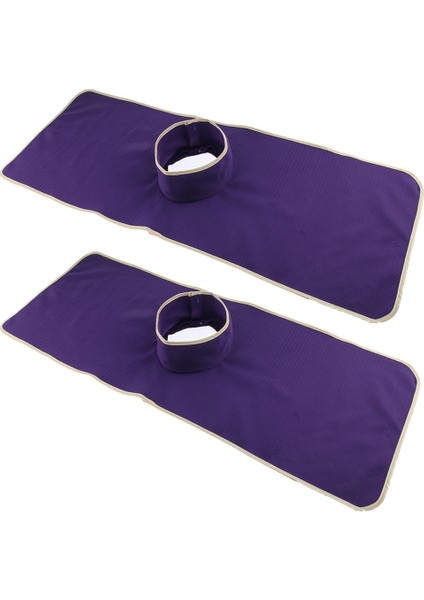 2 Adet Yeniden Kullanılabilir Masaj Yatağı Dövme Masa Örtüsü Ped Mat Yüz Delikli Mor (Yurt Dışından) modelleri