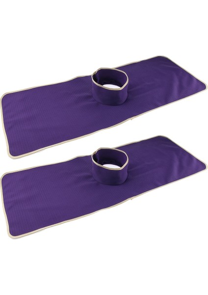 2 Adet Yeniden Kullanılabilir Masaj Yatağı Dövme Masa Örtüsü Ped Mat Yüz Delikli Mor (Yurt Dışından) fırsatları