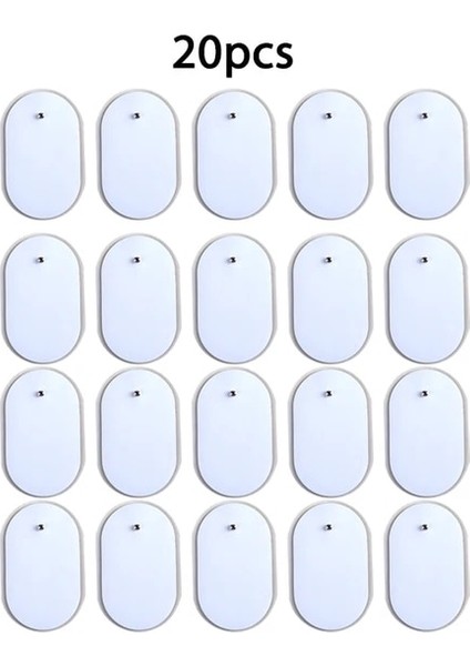 20 ADET4X6.5 cm 10/20 Adet Elektrot Pedleri Iletken Jel Pedi Vücut Akupunktur Onlarca Ünitesi Vücut Fizyoterapi Terapisi Yedek Yama Masaj (Yurt Dışından)