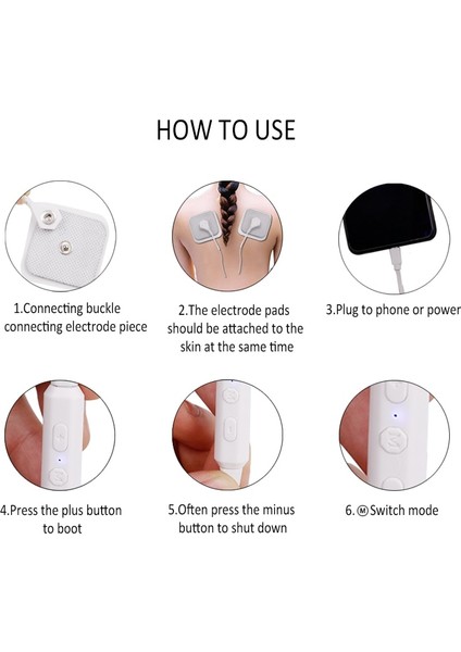 4.5x7.5 cm 10 Adet Mini Onlarca Akupunktur Terapi Telefon Vücut Masajı Elektrik Bağlantısı Mobil Kas Stimülatörü Makinesi Geri Boyun Omuz Relax (Yurt Dışından) indirimleri