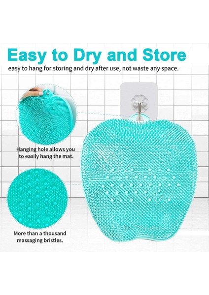 Yeşil Duş Ayak Temizleyici Scrubber Masaj, Ayak Ağrısı Yorgun Ayaklar Kaymaz Vantuzlu Duş Zemini Için Rahatlatıcı Akupunktur Matı (Yurt Dışından) fırsatları
