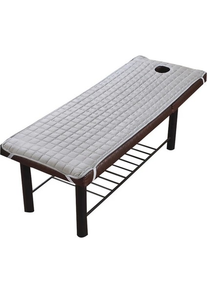 Gri Boyut L Kaymaz Çarşaf Spa Tedavisi Güzellik Masaj Salonu Masa Yatak Çarşafı Kapak Yatak Levha Ped Mat Yüz Delikli 185*70 CM/190*80 cm (Yurt Dışından)