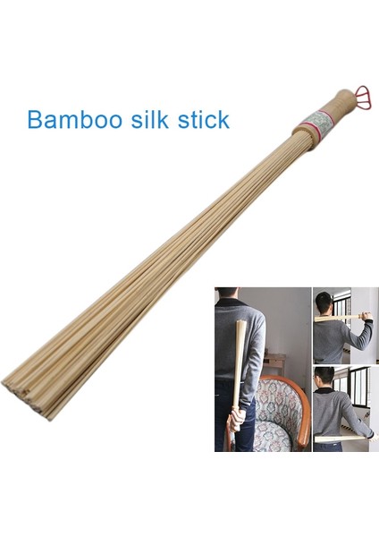 1 Adet Doğal Bambu Masaj Sopa Spor Sopa Yendi Guasha Aracı Bambu Süpürge Yorgunluğu Rahatlatmak Vücut Geri Rahatlama Sağlık Eski (Yurt Dışından)