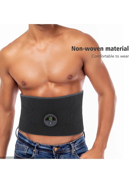 Gösterildiği Gibi Ems Akıllı Bel Kemeri 6 Mod 19 Blok Fitness Ekipmanları Kas Masaj Kemeri Eğitim Gücü Elektrikli Karın Kası Geliştirici USB (Yurt Dışından) indirimleri