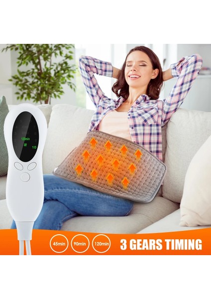 30X59CM Ab (220-240V) 110V-240V Elektrikli Isıtma Yastığı Omuz Boyun Sırt Termal Battaniye Sıcak Zamanlı Fizyoterapi Kış Isıtıcı Omurga Bacak Ağrısı Giderici (Yurt Dışından)