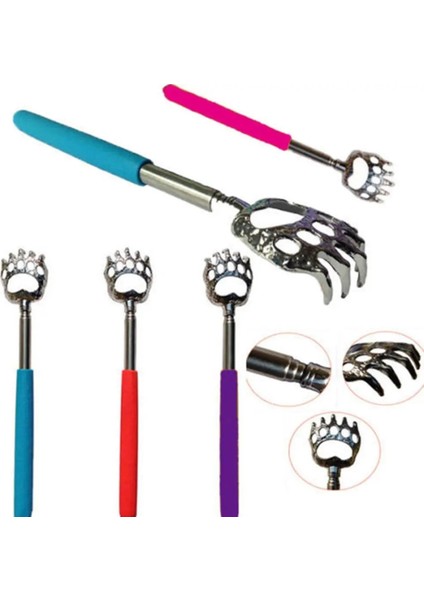 Mor Sırt Masajı Metal Popüler Paslanmaz Çelik Teleskopik Ayı Pençe Kazıyıcı (Yurt Dışından) fırsatları