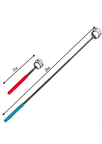 Mor Sırt Masajı Metal Popüler Paslanmaz Çelik Teleskopik Ayı Pençe Kazıyıcı (Yurt Dışından) indirimleri