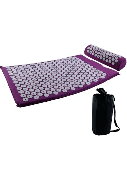 Mor Çantalı Getinfit Masaj Minderi Masaj Yoga Minderi Akupunktur Stres Giderici Masaj Mat Gül Başak Masaj ve Rahatlama (Yurt Dışından)