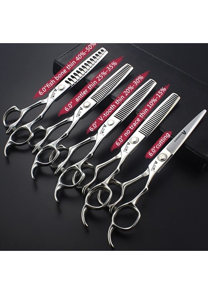 6 Inç 2 Pc Profesyonel Kuaförlük Makas 6.5/6/7/7.5 Inç Salon Makas Setleri Berber Kesme Makası Ince Kuaförlük Araçları Makaslar (Yurt Dışından) modelleri