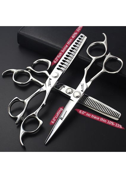 6 Inç 2 Pc Profesyonel Kuaförlük Makas 6.5/6/7/7.5 Inç Salon Makas Setleri Berber Kesme Makası Ince Kuaförlük Araçları Makaslar (Yurt Dışından) fırsatları