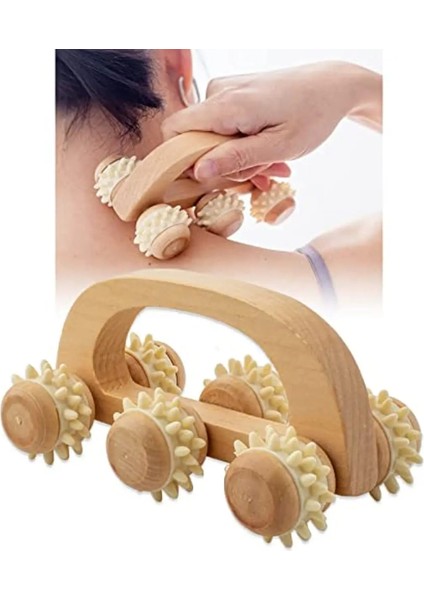 6 El Masaj Silindiri ile Kemer Köprüsü Boğaz Kas Ahşap Terapi Masaj Aletleri Vücut Ahşap Fasya Rulo Derin Doku Lenfatik Drenaj Masajı (Yurt Dışından) fiyatları
