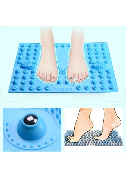 Sarı Profesyonel Dayanıklı Refleksoloji Ayak Masaj Yastığı Ayak Basıncı Kan Dolaşım Plakası Mat Masaj Ayak Sağlığı Masajı (Yurt Dışından)