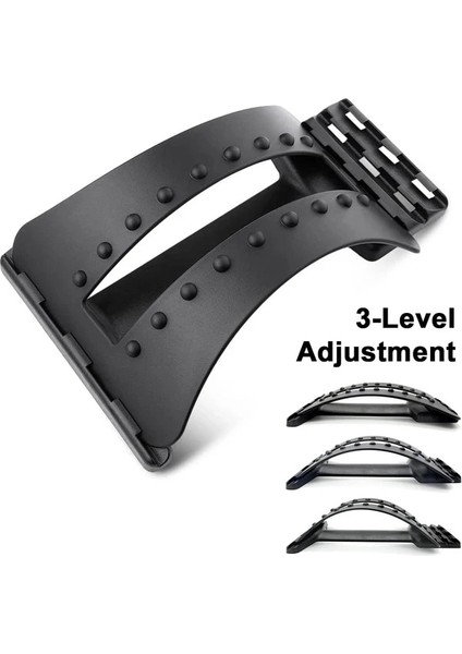 3 Seviyeli Ayarlama Sırt Germe Masajı Çok Seviyeli Bel Omurga Desteği Sedyesi Alt ve Üst Sırt Kas Ağrısının Giderilmesi Için (Yurt Dışından)
