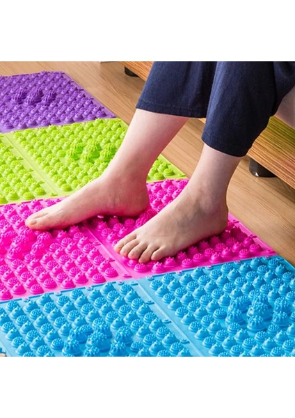 05 Renkli Dayanıklı Refleksoloji Ayak Masajı Relax Ped Ayak Basıncı Kan Dolaşım Plakası Mat Masaj Sağlık Aracı (Yurt Dışından)