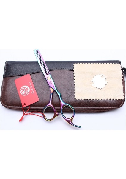 Z1005 Cai T 6.0yy Z1005 6 "jp Çelik Mor Ejderha Çok Profesyonel Kuaförlük Inceltme Makası Düzenli Makas Stil Araçları Insan Saç Makası (Yurt Dışından)