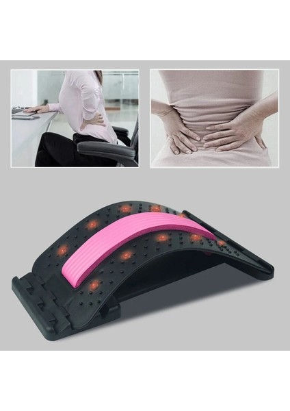 Mıknatıs Mor Abs Lomber Servikal Omurga Desteği Masajı Bel Sedye Omurga Düzeltme Bel Desteği Fitness Yoga Bel Boyun Desteği Brace (Yurt Dışından) indirimleri