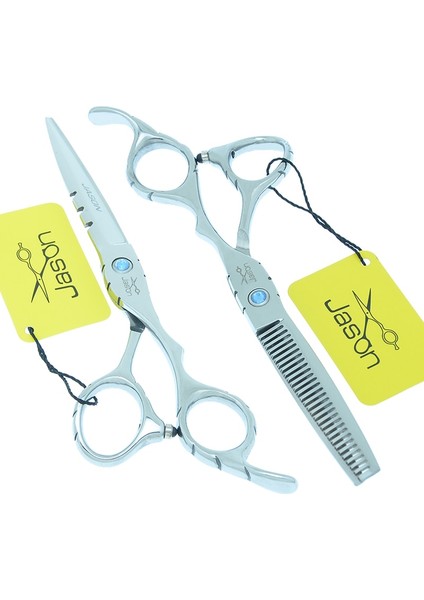 A0018D-04-55 Jason 5.5/6 Inç Profesyonel Saç Makas Kesme Makası Salon Kuaför Saç Kesme Inceltme Kuaförlük Şekillendirici Aracı A0018D (Yurt Dışından)