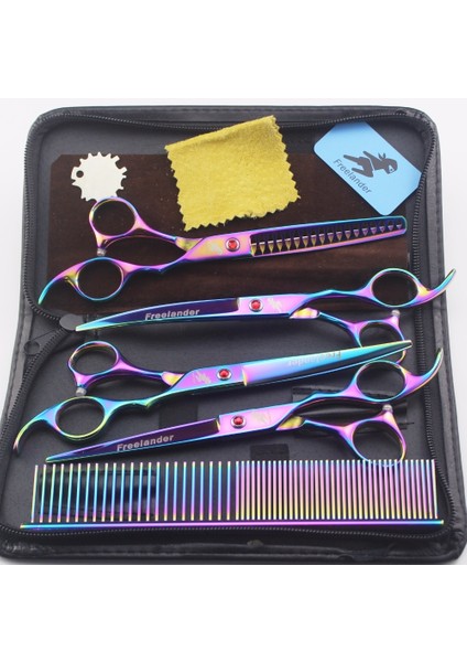 1 7.0 Inç Profesyonel Premium Keskin Kenar Köpek Pet Bakım Makas Makas Pet Makas Seti Technicolor (Yurt Dışından) modelleri