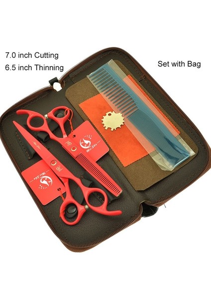 A0135A-01-70 Meisha 7.0 "siyah Profesyonel Büyük Kuaförlük Kesme Makas 6.5" Berber Dükkanı Inceltme Kırpma Makası Salon Saç Aracı A0136A (Yurt Dışından)