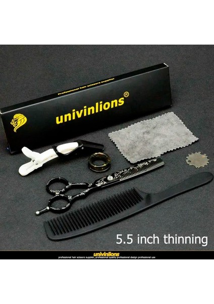 5.5 Inç Inceltme Univinlions 5.5 "6" Profesyonel Salon Makas Berber Makası Japonya Kuaförlük Makas Kuaför Japon Saç Kesme Makası (Yurt Dışından) fiyatları