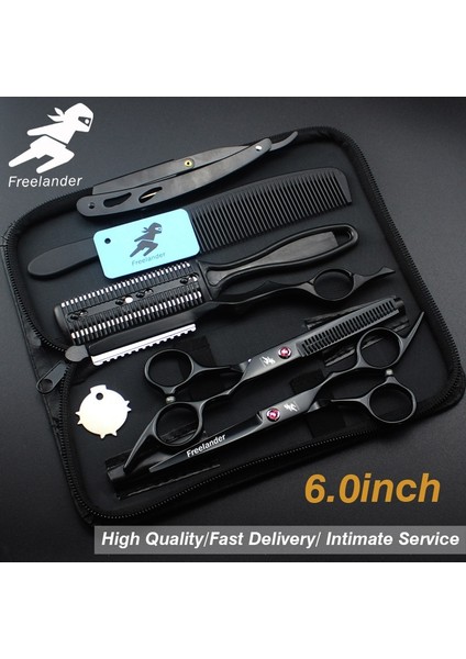 6.0 Pembe Set Profesyonel Saç Kesme Makinesi Seti, 6 Inç Sertlik 62HRC, Inceltme Miktarı %20-30 ，salon Aracıkuaförün Tercih Ettiği Seçim (Yurt Dışından) fiyatları