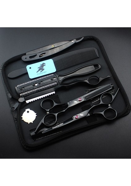 6.0 Pembe Set Profesyonel Saç Kesme Makinesi Seti, 6 Inç Sertlik 62HRC, Inceltme Miktarı %20-30 ，salon Aracıkuaförün Tercih Ettiği Seçim (Yurt Dışından) modelleri