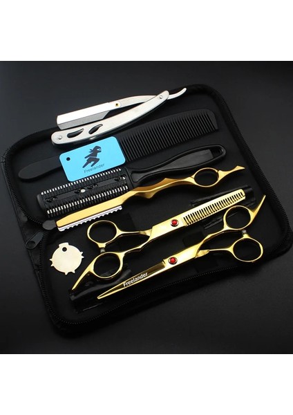 6.0 Pembe Set Profesyonel Saç Kesme Makinesi Seti, 6 Inç Sertlik 62HRC, Inceltme Miktarı %20-30 ，salon Aracıkuaförün Tercih Ettiği Seçim (Yurt Dışından) fırsatları