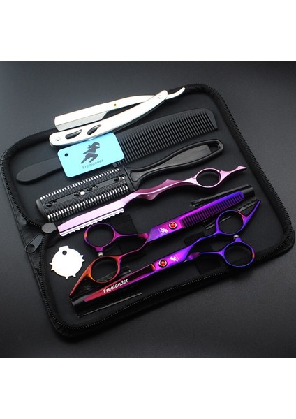 6.0 Pembe Set Profesyonel Saç Kesme Makinesi Seti, 6 Inç Sertlik 62HRC, Inceltme Miktarı %20-30 ，salon Aracıkuaförün Tercih Ettiği Seçim (Yurt Dışından) indirimleri