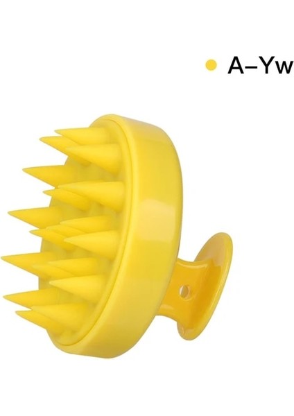 Sarı Saç Derisi Masaj Fırçası Temiz Saç Derisi Silikon Şampuan Saç Derisi Hava Yastığı Yumuşak Tarak Saç Yıkama Kafası Spa Masaj Banyo Aracı (Yurt Dışından) fiyatları