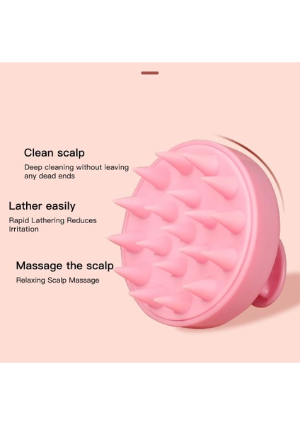 Sarı Saç Derisi Masaj Fırçası Temiz Saç Derisi Silikon Şampuan Saç Derisi Hava Yastığı Yumuşak Tarak Saç Yıkama Kafası Spa Masaj Banyo Aracı (Yurt Dışından) indirimleri