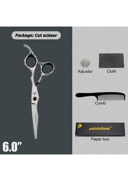 6005YIN-CUT 6 "univinlions Profesyonel Kuaför Berber Inceltme Makası Saç Kesme Güzellik Salonu Sissors Japon Kuaförlük Makas (Yurt Dışından) fiyatları