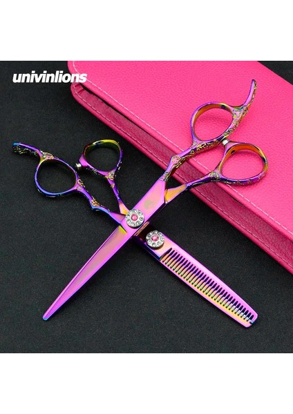 6005YIN-CUT 6 "univinlions Profesyonel Kuaför Berber Inceltme Makası Saç Kesme Güzellik Salonu Sissors Japon Kuaförlük Makas (Yurt Dışından) fırsatları