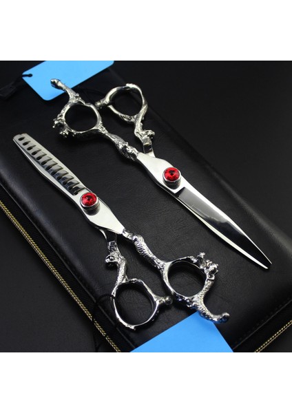 Inceltme Makası Özel Logo Jp 440C 6 '' Lüks Makas Ejderha Kesim Saç Makas Kesme Berber Saç Kesimi Inceltme Makası Kuaför Makası (Yurt Dışından) fiyatları