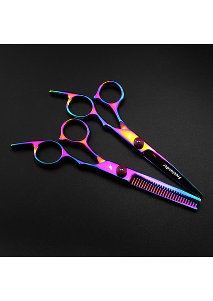 Gökkuşağı Kesme 6 Inç Saç Makas Inceltme Berber Kesme Profesyonel Saç Makası Makas Aletleri Paslanmaz Çelik Kuaförlük Makas 1 Adet (Yurt Dışından) indirimleri