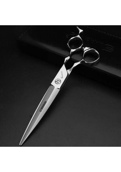 7 Inç Kesme Profesyonel Japon Saç Kesimi 6/7 Inç 440C Kuaförlük Makas Düz Kesim Ücretsiz Hediye Çantası Tarak (Yurt Dışından) fiyatları