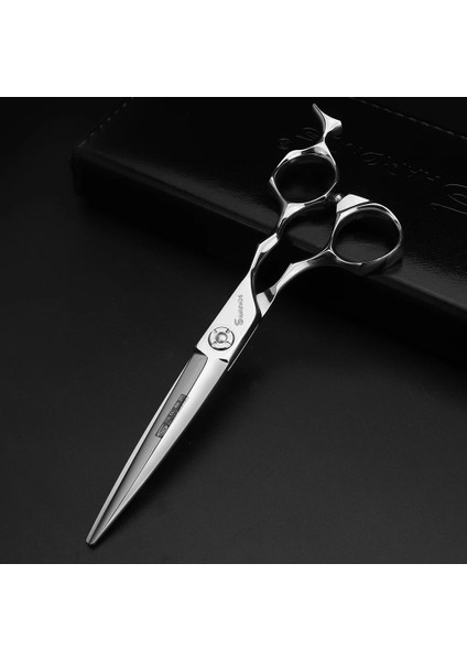 7 Inç Kesme Profesyonel Japon Saç Kesimi 6/7 Inç 440C Kuaförlük Makas Düz Kesim Ücretsiz Hediye Çantası Tarak (Yurt Dışından) modelleri