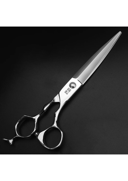 7 Inç Kesme Profesyonel Japon Saç Kesimi 6/7 Inç 440C Kuaförlük Makas Düz Kesim Ücretsiz Hediye Çantası Tarak (Yurt Dışından) fırsatları