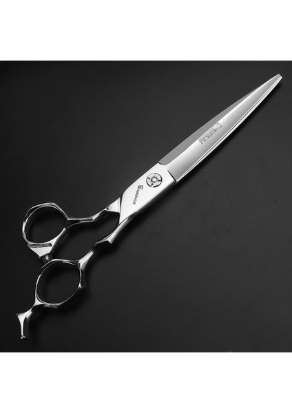 7 Inç Kesme Profesyonel Japon Saç Kesimi 6/7 Inç 440C Kuaförlük Makas Düz Kesim Ücretsiz Hediye Çantası Tarak (Yurt Dışından) indirimleri