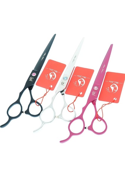 A0048A-06-55 Salon Solak Kuaför Makası Japon Çelik 5.5 "6.0" 7 "profesyonel Sol El Saç Kesme Inceltme Makası A0185A (Yurt Dışından)