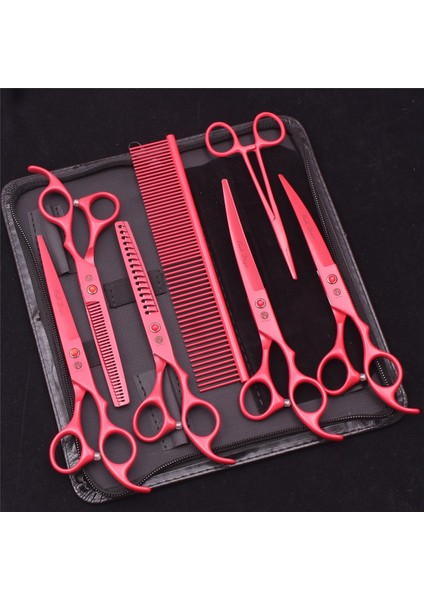 Z3103 Hei PYSX4P 7.0 Pet Bakım Makas Seti Japon Çelik Düz Kavisli Köpek Kedi Kesme Inceltme Makası Saç Tarak Hemostatik Forseps Z3103 (Yurt Dışından) indirimleri