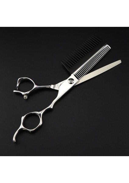 Inceltme Makası Yenı Profesyonel JP440C Çelik 6 '' 2 In 1 Saç Makası Tarak Saç Kesimi Berber Makası Saç Kesme Makası Kuaför Makası (Yurt Dışından)
