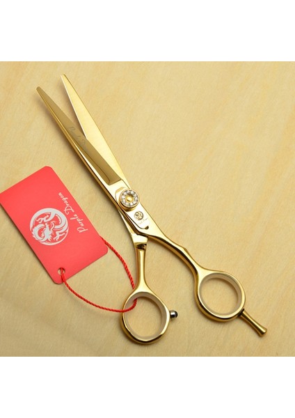 Z1020-JIN-T-55YY Profesyonel Kuaförlük Makas Mor Ejderha Japonya 440C Altın Saç Kesme Makası Berber Inceltme Makası Dropshipping Z1020 (Yurt Dışından) fırsatları