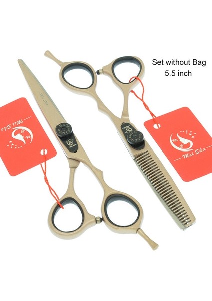 A0083A-02-55 Meisha 5.5/6 Inç Japonya Çelik Kuaförlük Makas Seti 440C Profesyonel Kesme Makası Inceltme Makas Salon Saç Kesimi A0082A (Yurt Dışından) fiyatları