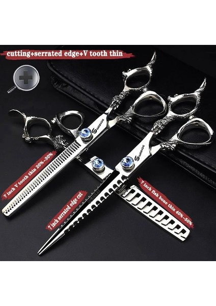 7 Inç 20-30 7 Inç Saç Makas Profesyonel Güzellik Makas Kuaför Kesme Makası Inceltme Kemik Balık Berber Makası Berber Dükkanı (Yurt Dışından) fiyatları