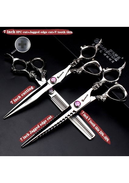 7 Inç 20-30 7 Inç Saç Makas Profesyonel Güzellik Makas Kuaför Kesme Makası Inceltme Kemik Balık Berber Makası Berber Dükkanı (Yurt Dışından) fırsatları