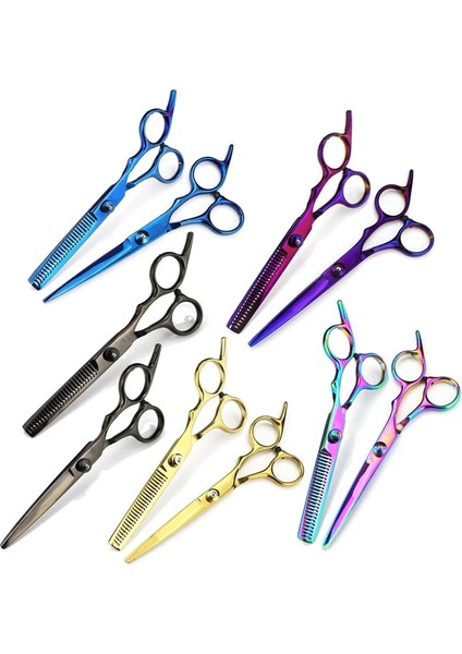 R Saç Makas 6.0 Profesyonel Kuaförlük Makas Inceltme Berber Makas Seti Saç Kesme Makası 440C Japonya Çelik (Yurt Dışından) modelleri