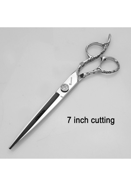7 Inç Kesme 6/7 Inç JAPAN440C Çelik Profesyonel Berber Makası Saç Tasarım Aracı Berber Makası Kuaför Kuaförlük Makas Salon (Yurt Dışından)