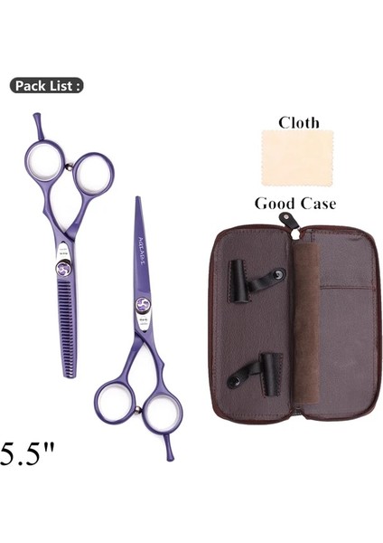 A-ZI-D-55YY Saç Makas Profesyonel 5.5 "6.0" Aqıabı Japonya 440C Inceltme Makas Berber Dükkanı Saç Kesme Makas Saç Kesimi Makası A1018 (Yurt Dışından)