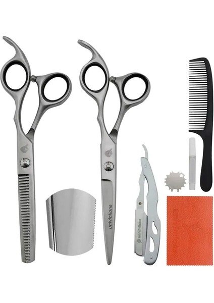 Gümüş 6.0 "lazer Tel Küçük Dişler Mikro Tırtıklı Bıçak Kuaförlük Makas Kuaför Salonu Profesyonel Saç Makası Berber Makası (Yurt Dışından)