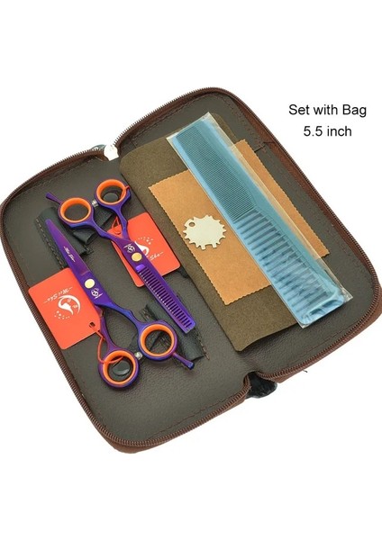 A0029A-01-55 Meisha 5.5 "kuaför Kesme Makası Paslanmaz Çelik Berber Inceltme Makası Salon Şekillendirici Makaslar Saç Tijeras A0029A (Yurt Dışından)